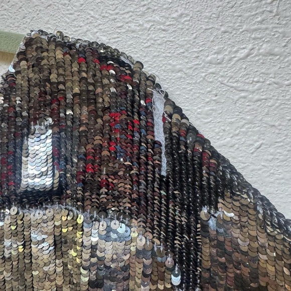 Haute Hippie Silver Sequin mini dress - Picture 8 of 11